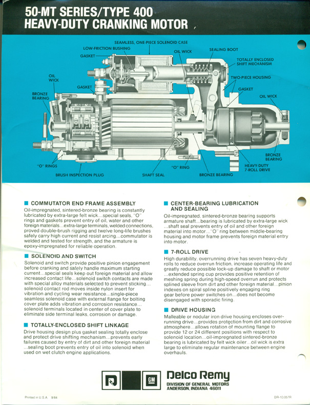 Delco Remy Division - Product Brochures - Variouis Products